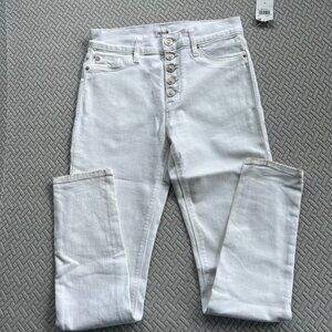 Hudson Jeans White Denim High Rise Ankle Ciara Jean